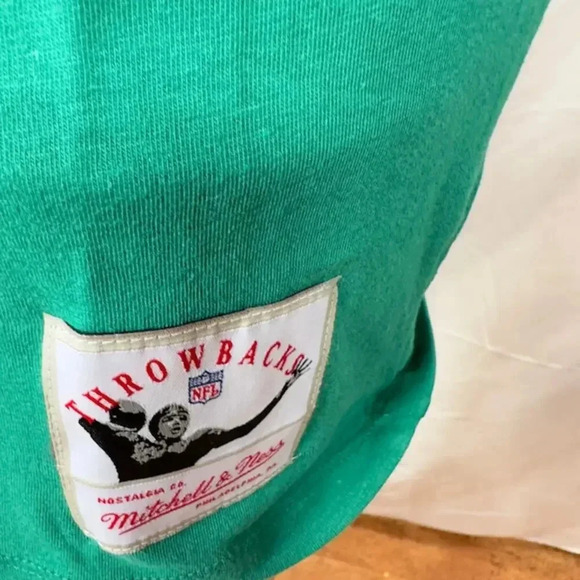 Mitchell & Ness NFL Color Blocked S/S Tee Philadelphia Eagles Green Gray Size S - Picture 4 of 6